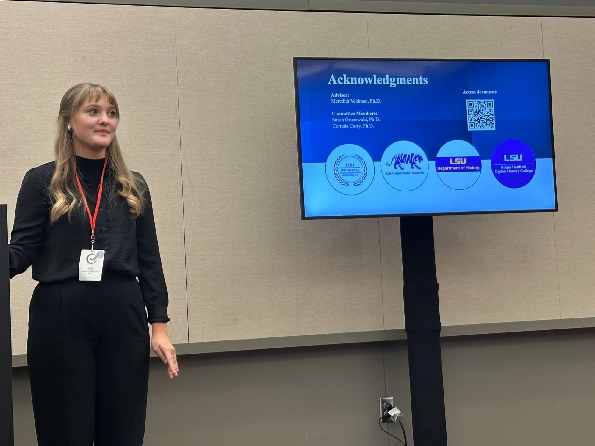 Ann Crabtree Ann Crabtree presents to NCUR