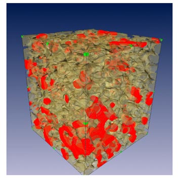 illustration of porous media