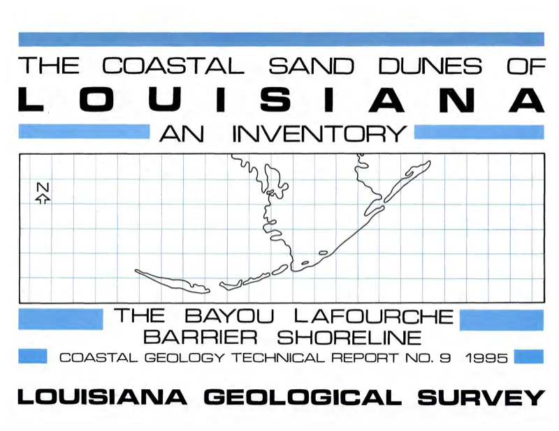 Coastal Sand Dunes of Louisiana: An Inventory, The Bayou Lafourche Barrier Shoreline
